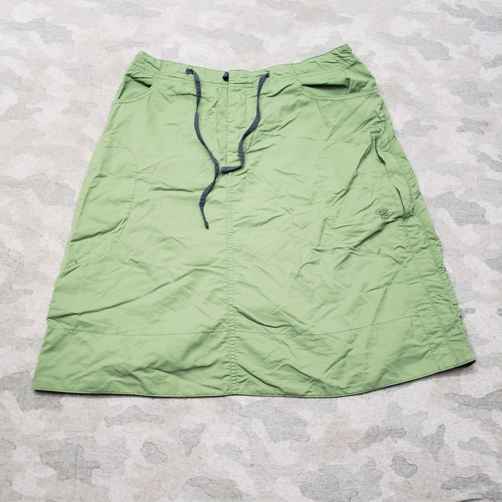 Mountain Hardwear Skort Womens 10 Green Pockets Gorpcore Outdoors Hiking Trail